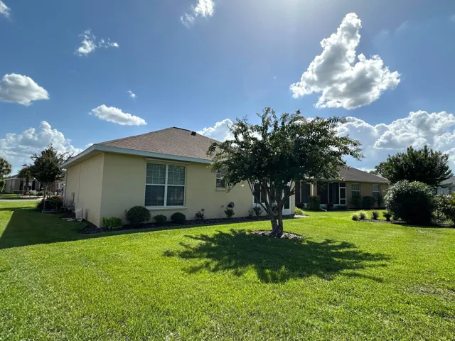 Back view of the home