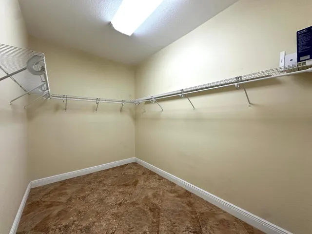 Master bedroom walk-in closet