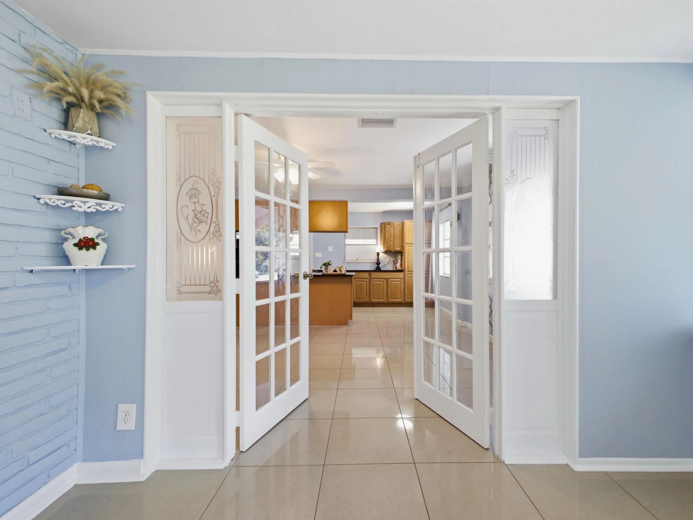 Foyer to Dining Living