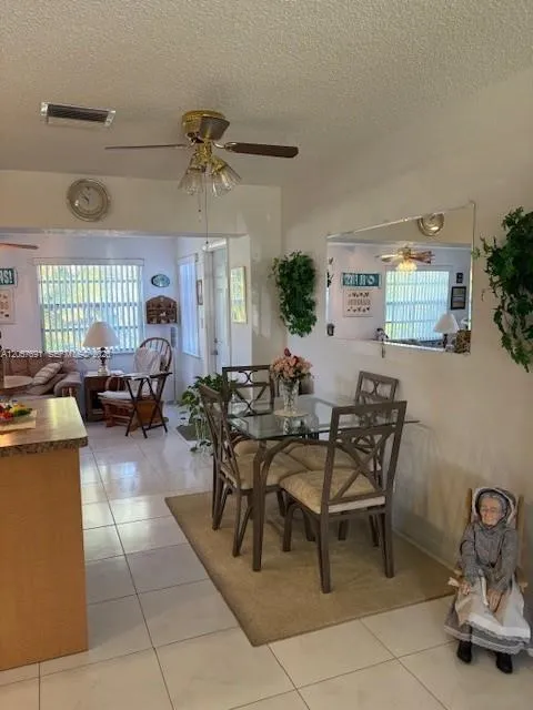 Living room to kitchen dining area