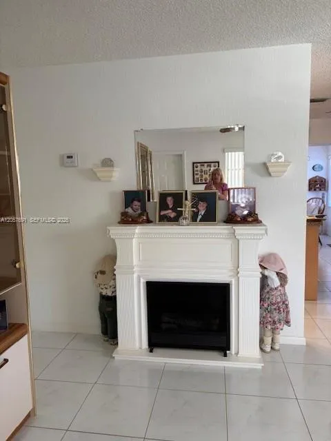 Tile flooring throughout