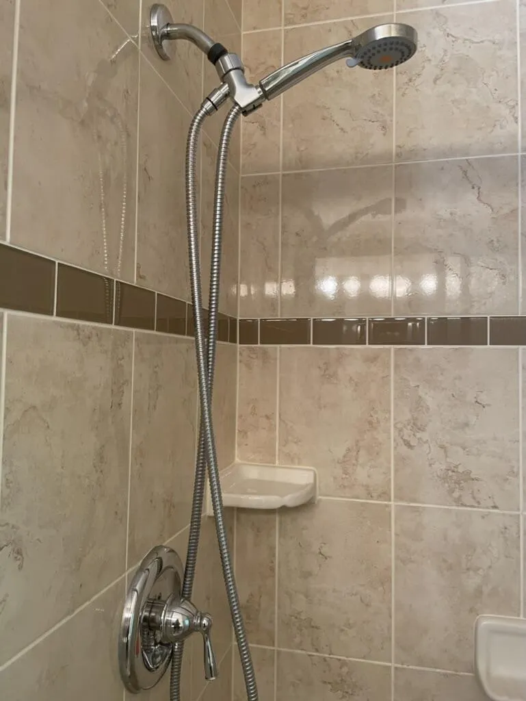Shower at the Master Bath