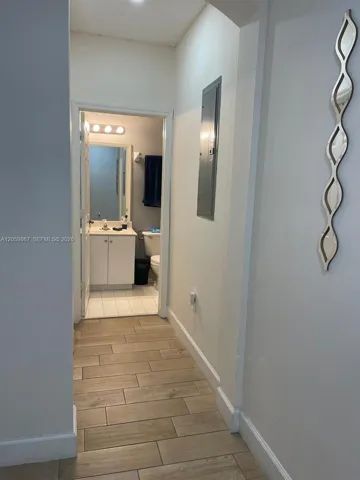 First floor, downstairs.