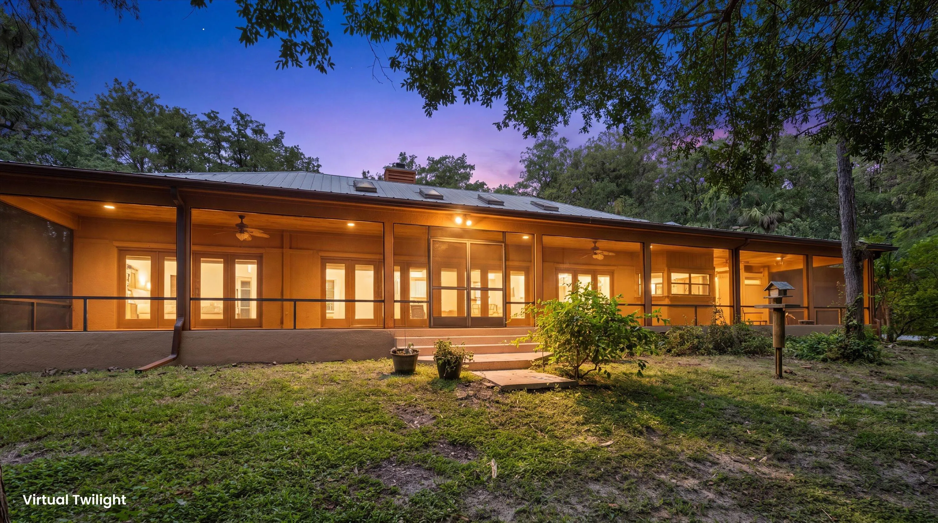 Virtual twilight Rear Exterior