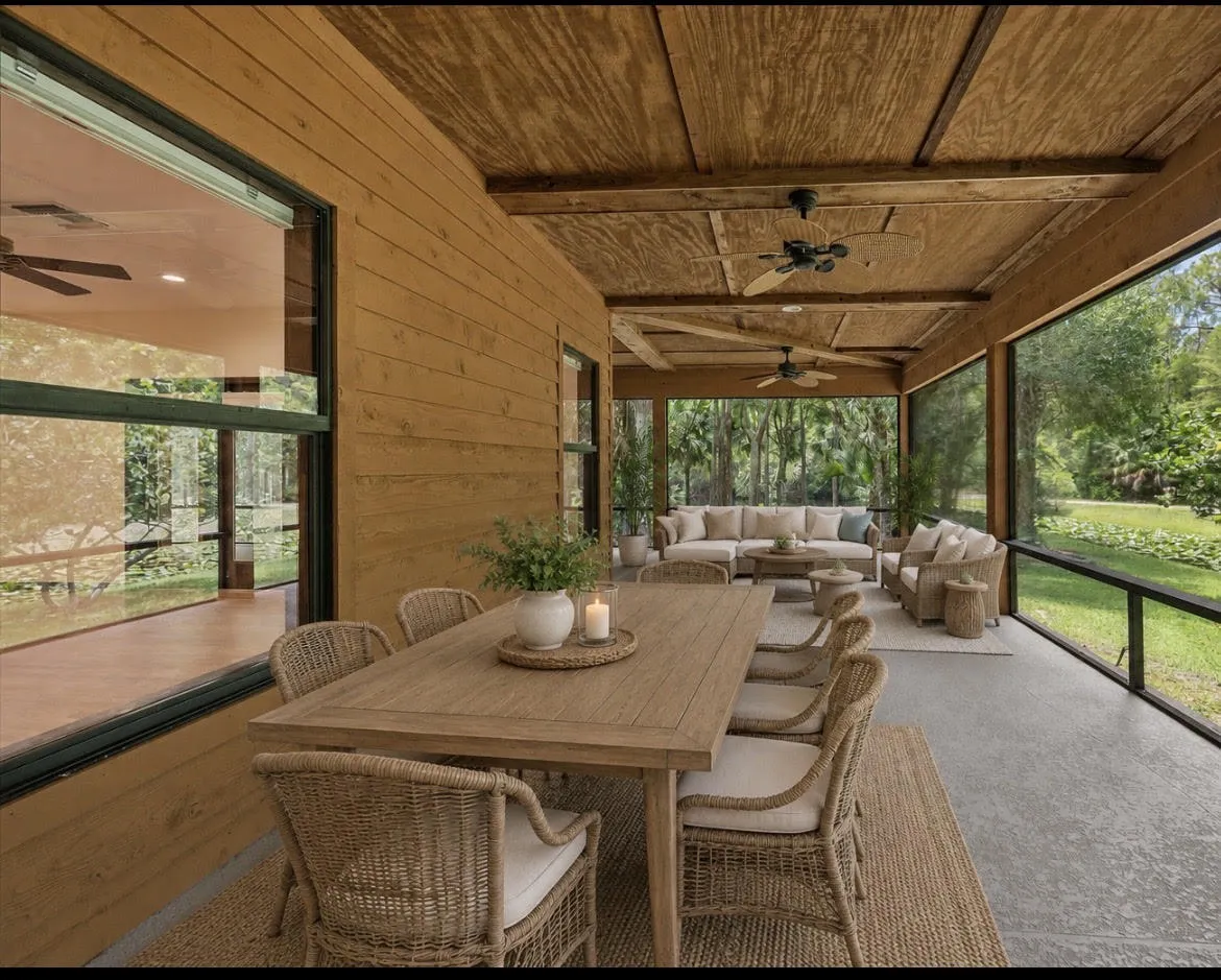Virtually Stageed Rear Patio