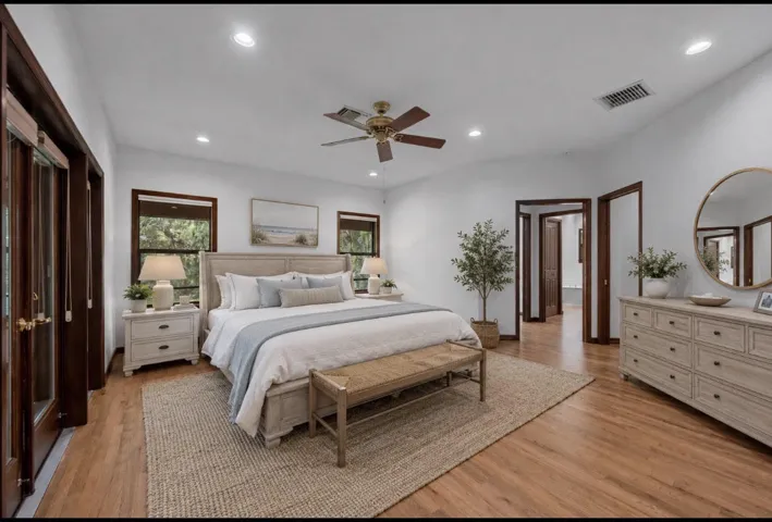 Virtually Staged Main Bedroom