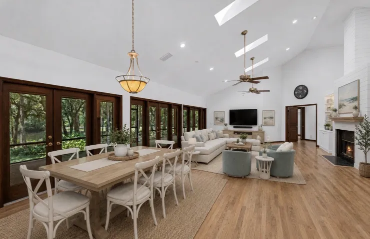 Enormous Great Room Virtually Staged