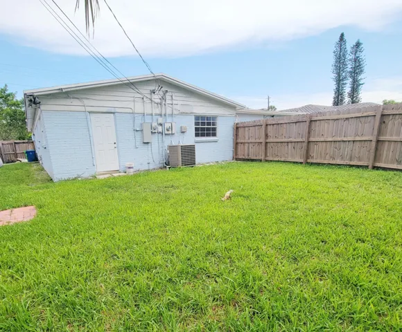 Private Fenced in Backyard