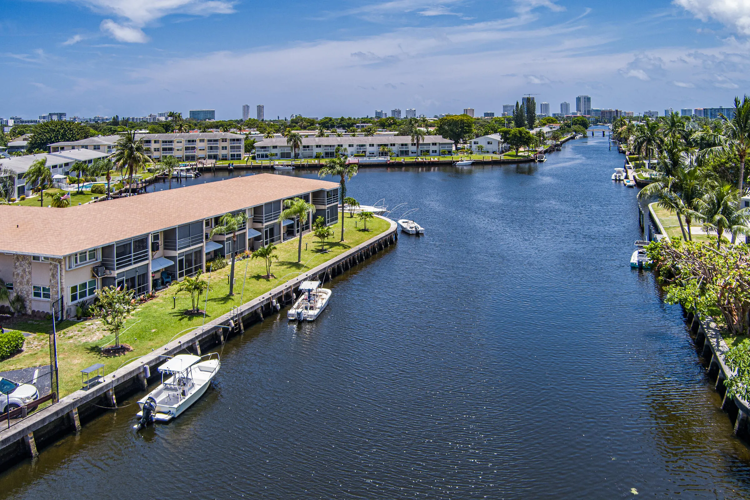Ocean access canal.