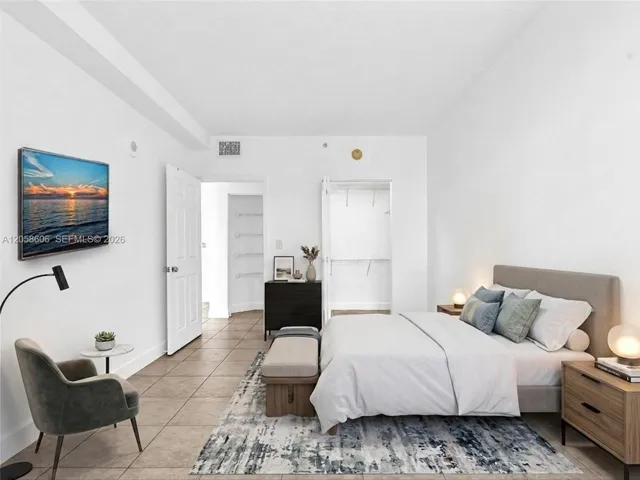Bedroom - **Virtual StagedDouglas Grand Condo FOR SALE 50 MENORES AVE APT 518 CORAL GABLES, FL 33134 photo** Douglas Grand Condo For Sale 50 MENORES AVE APT 518 CORAL GABLES, FL 33134