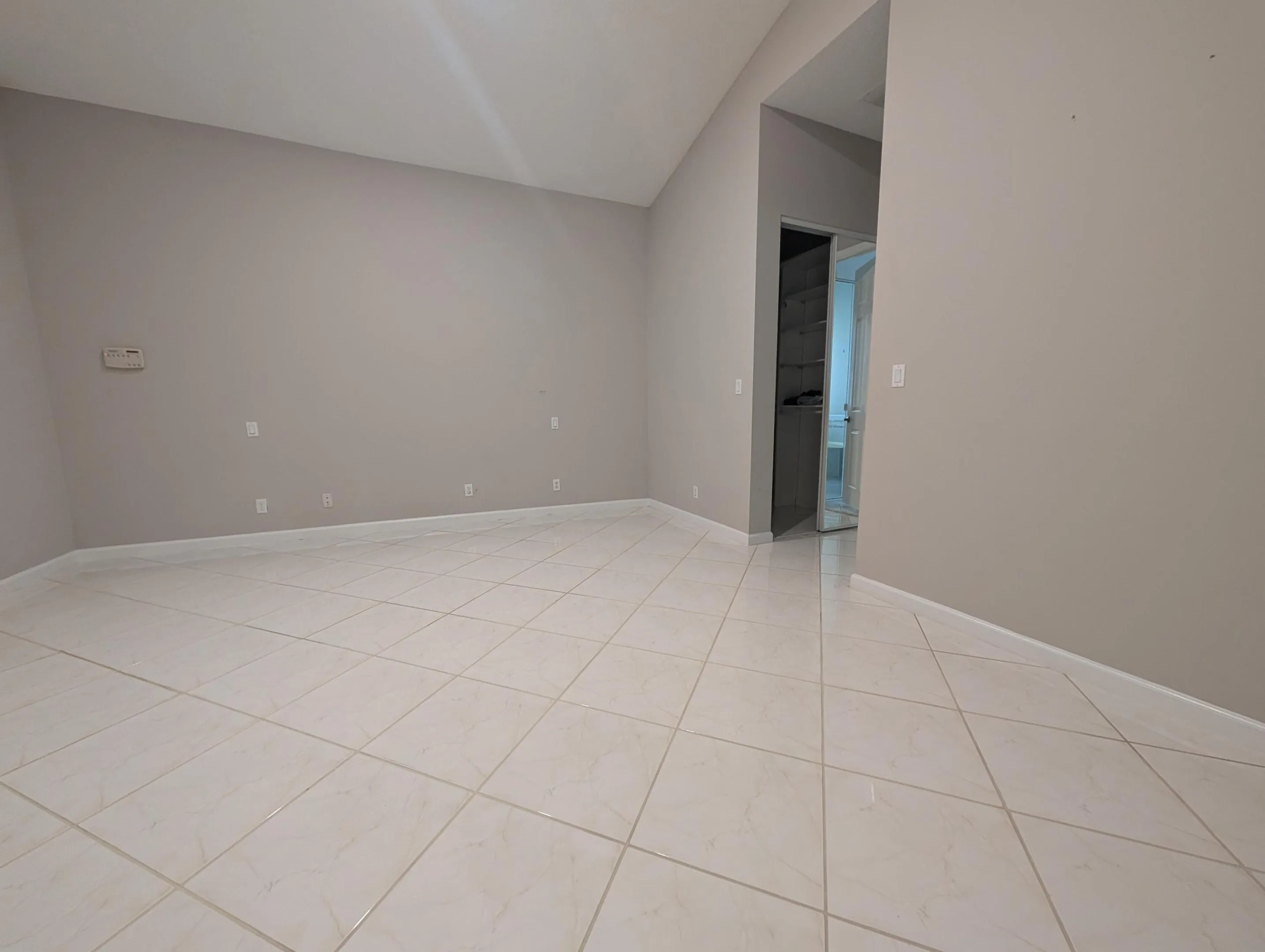 Master Bed access to Walking closets