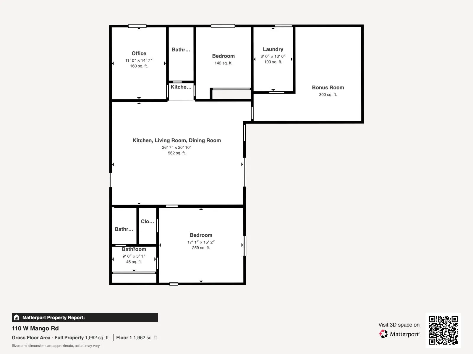 floorplan110 W Mango Rd - Floor 1
