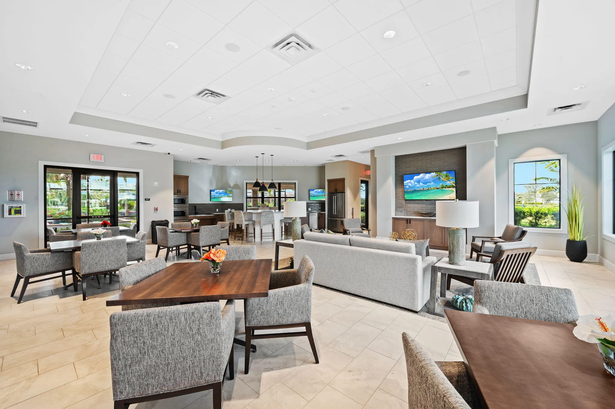 Recreation room that can be rented for gatherings