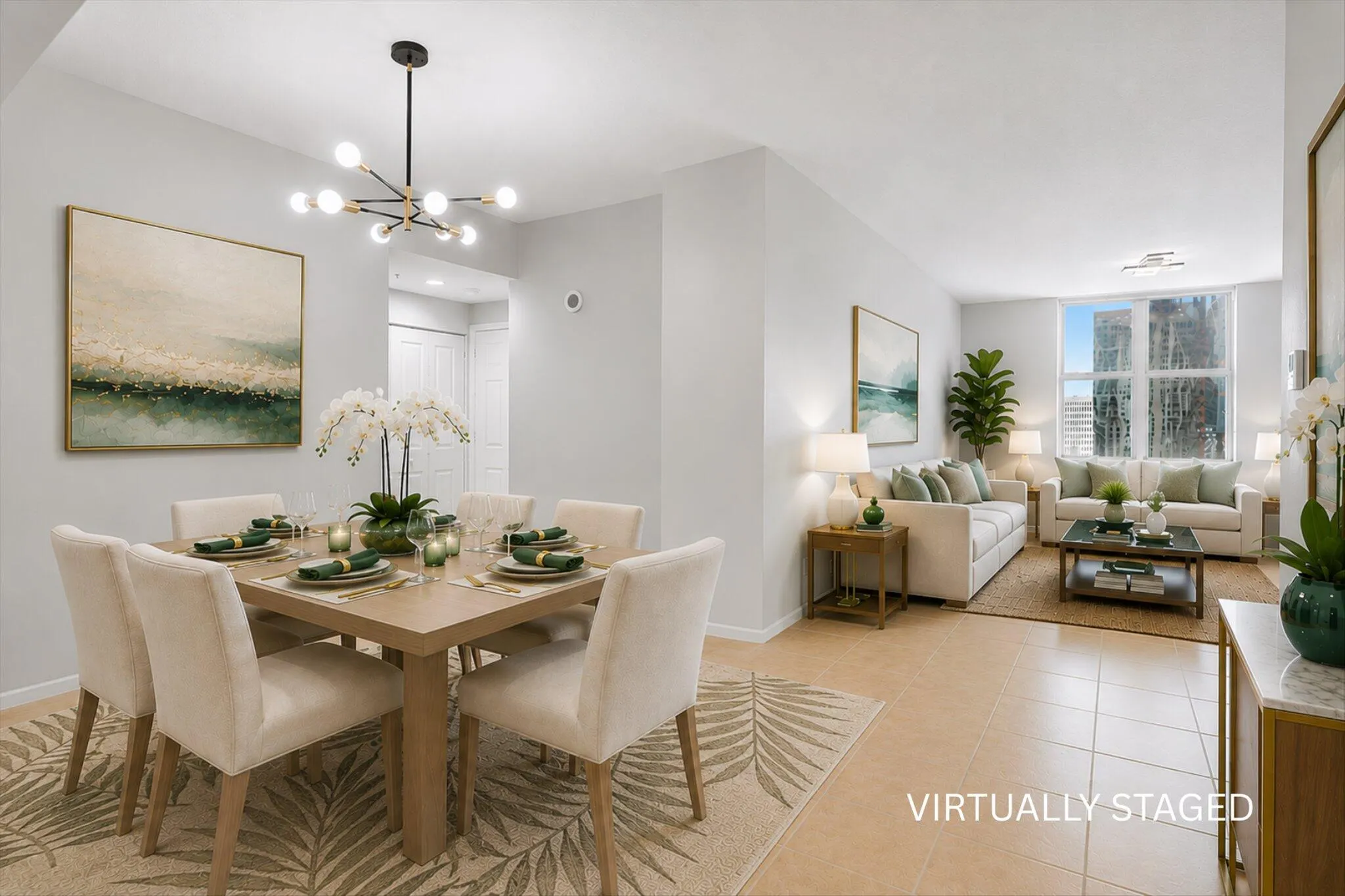 Dining room / Living room (Virtually Staged)