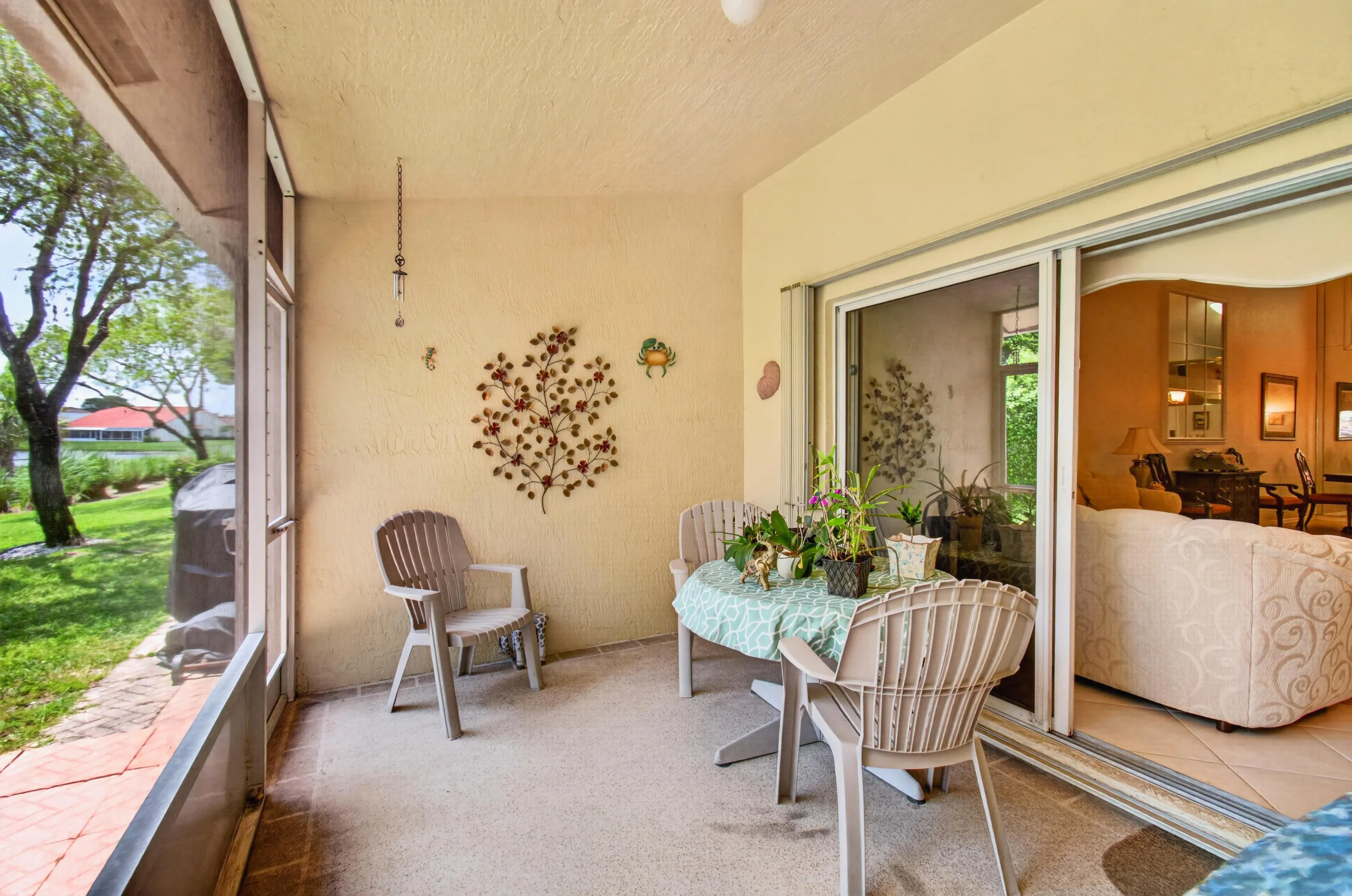 Roofed & Screened Patio