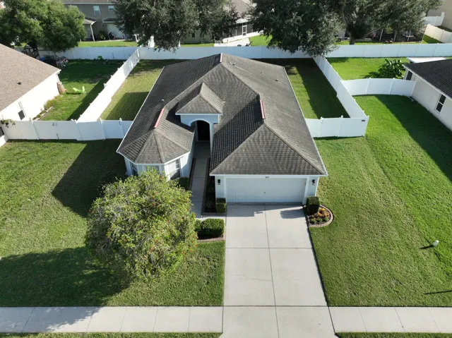 Fenced yard
