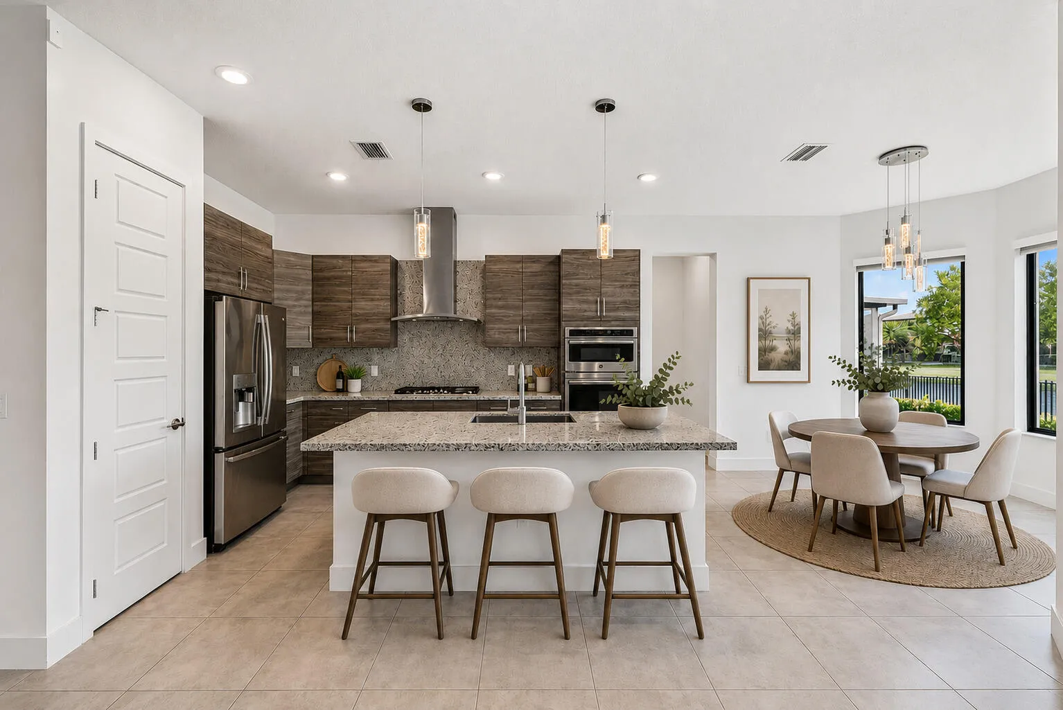 Kitchen and breakfast