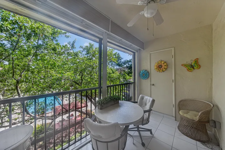 Private Balcony overlooking Pool