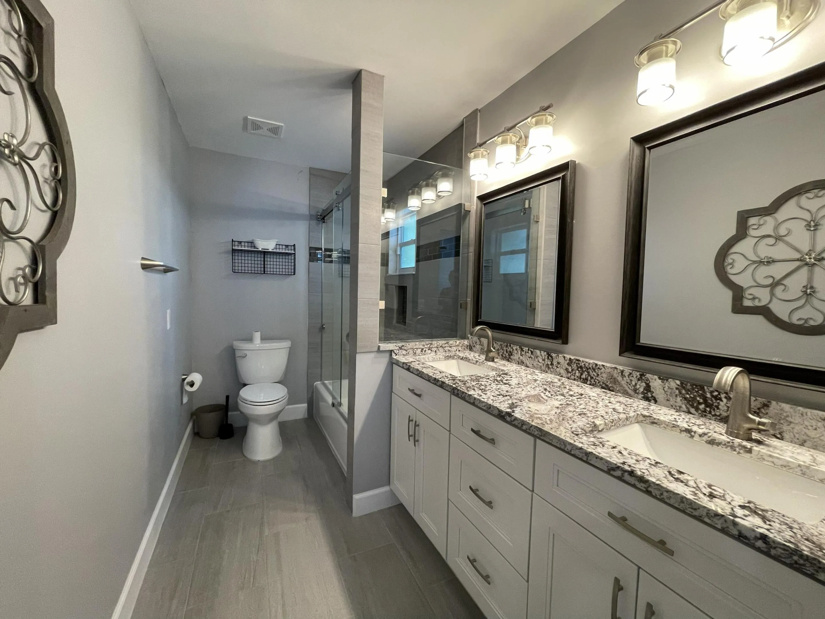 Main Bathroom with dual vanity sinks