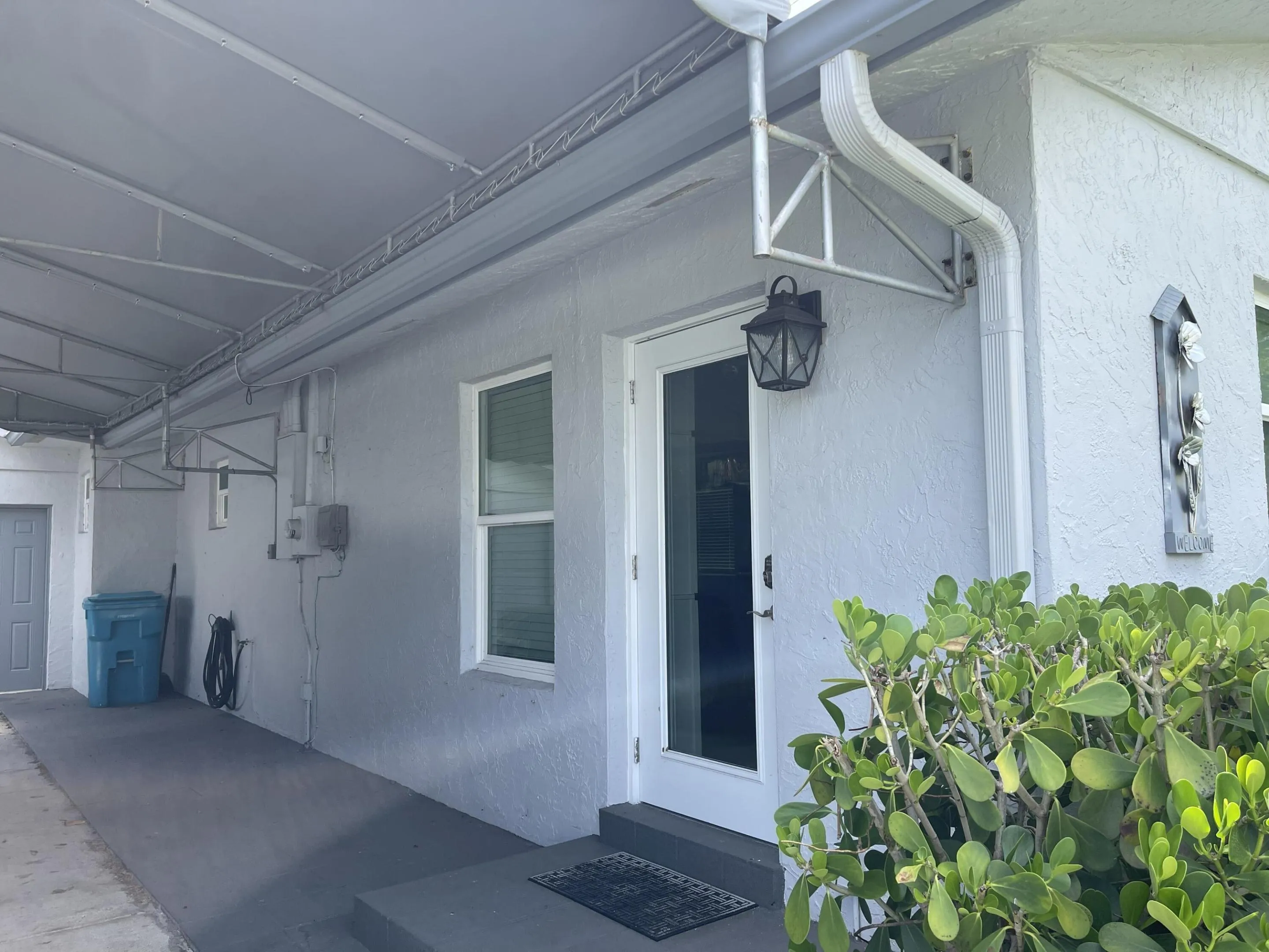 Carport entrance