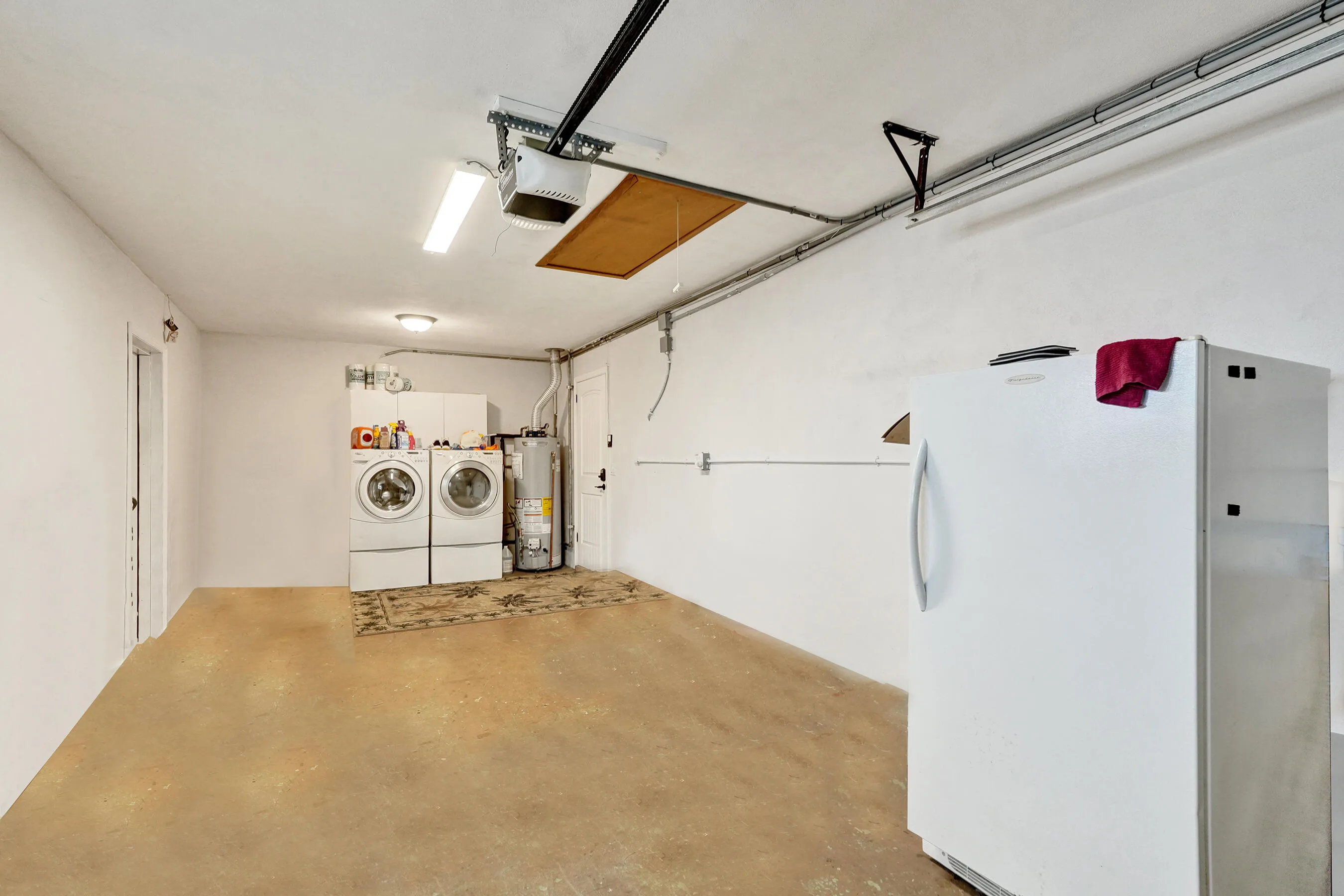 The gas water heater is new, installed in 2025.