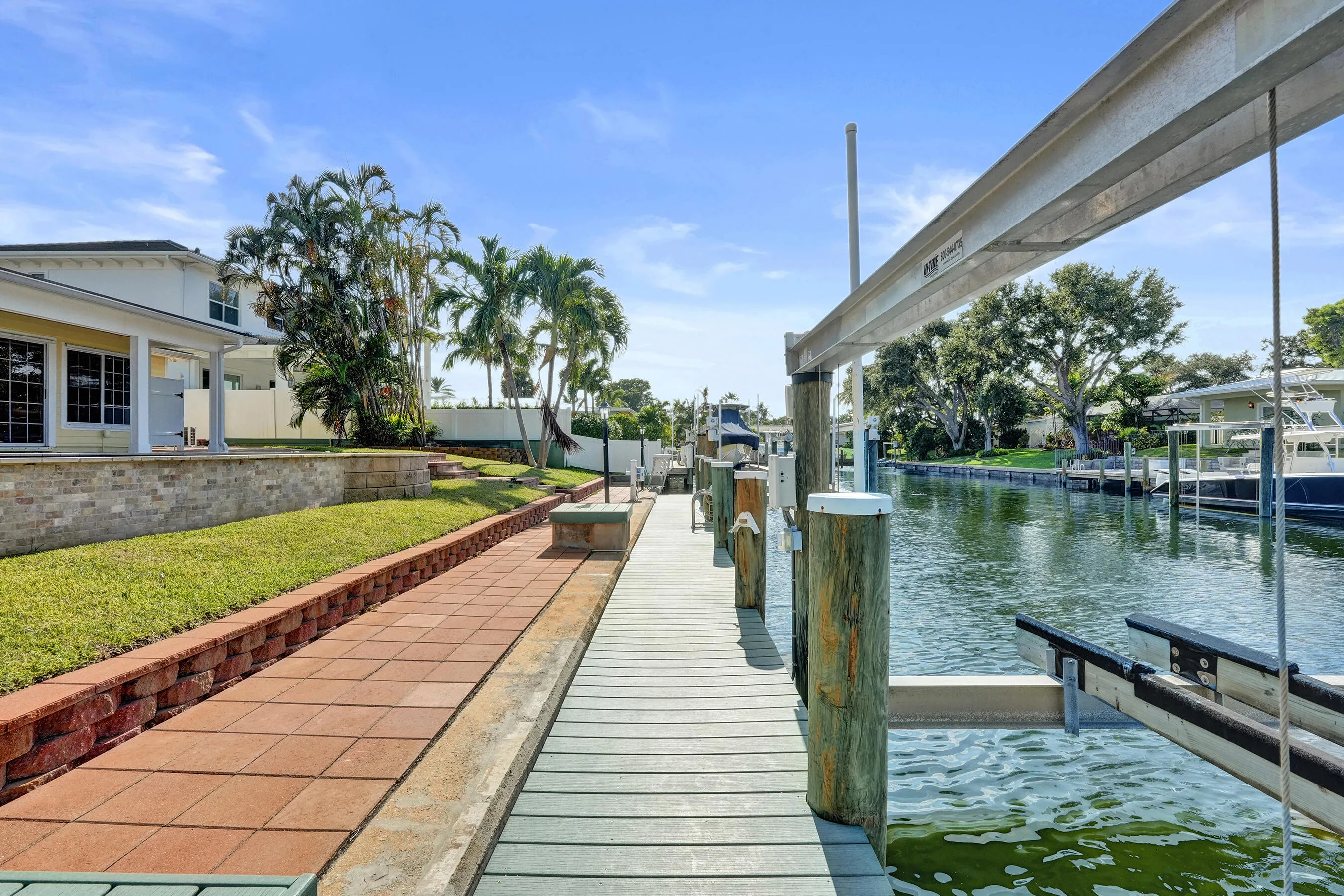 Dock was rebuilt in 2017 with 2 x 8 framing and Lumberock composite decking.