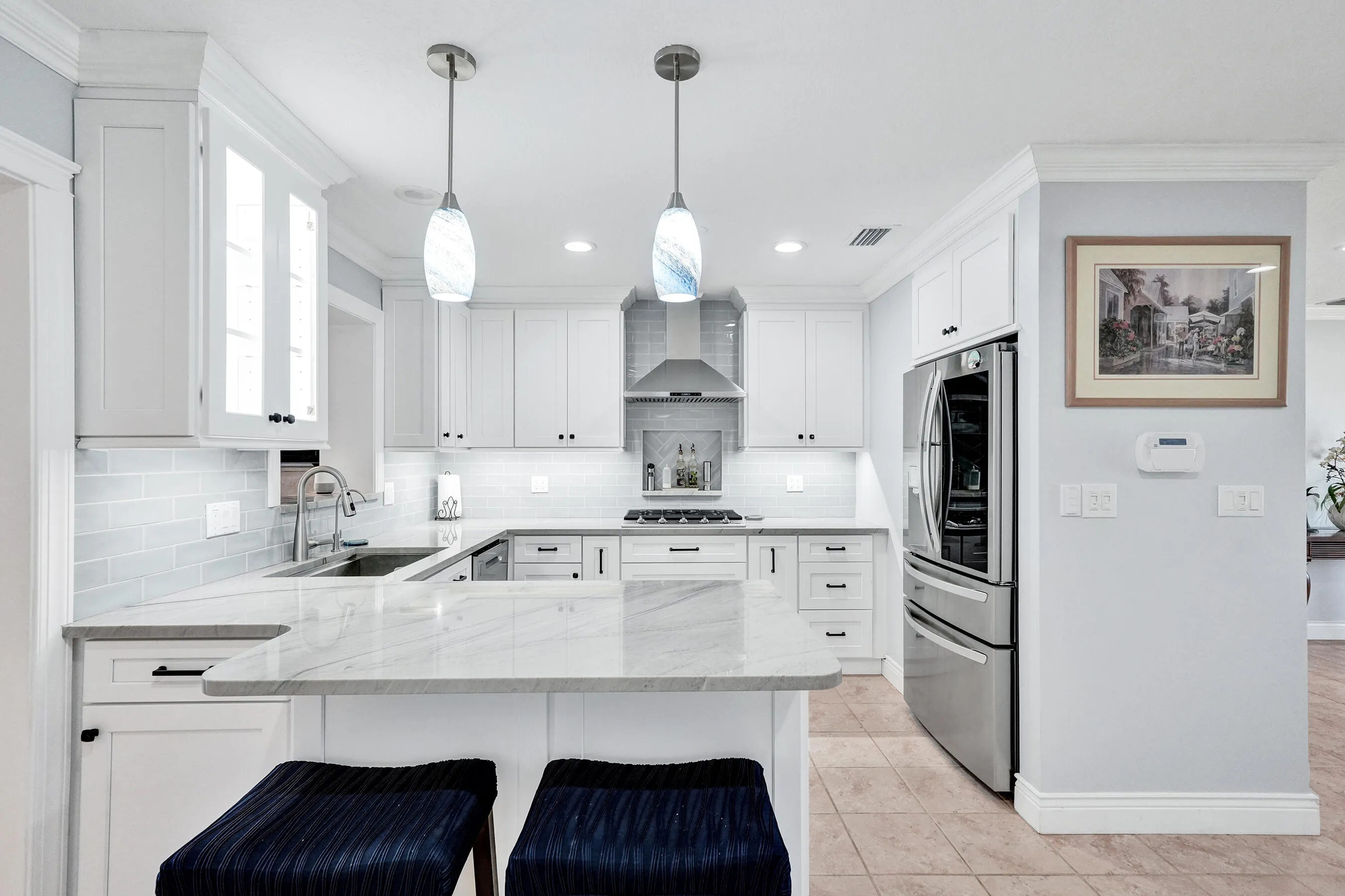 The home also has beautiful crown molding and custom molding throughout.