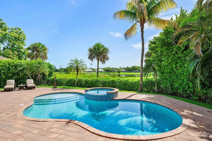 POOL OVERLOOKING 12TH HOLE PALMER COURSE