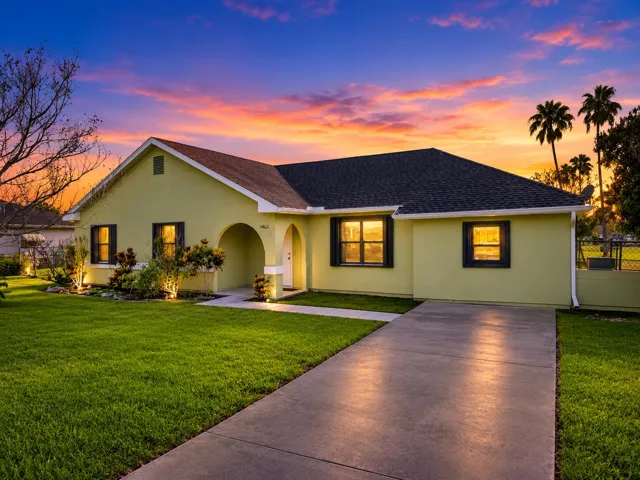 front of the house
