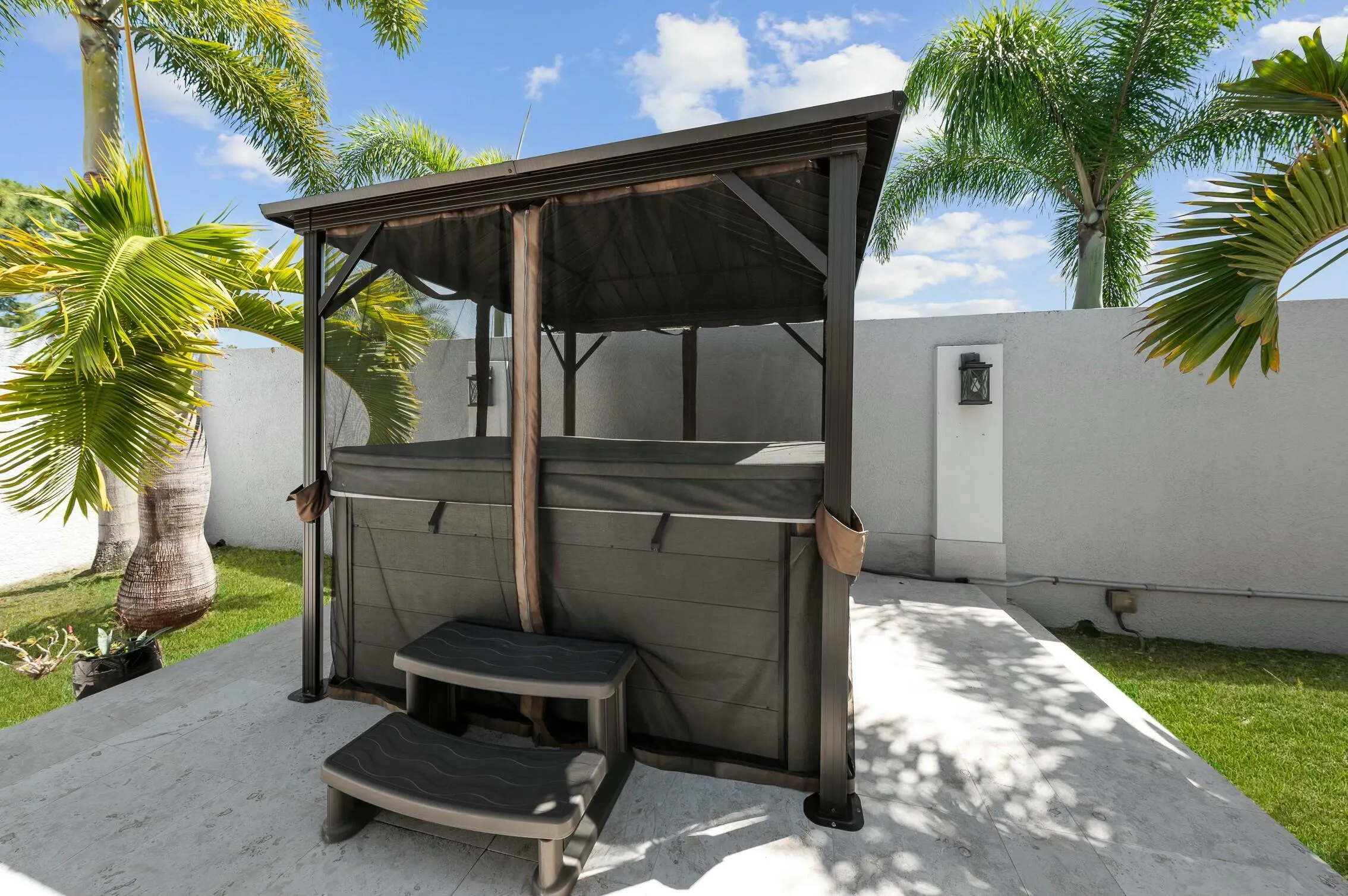 Covered Jacuzzi