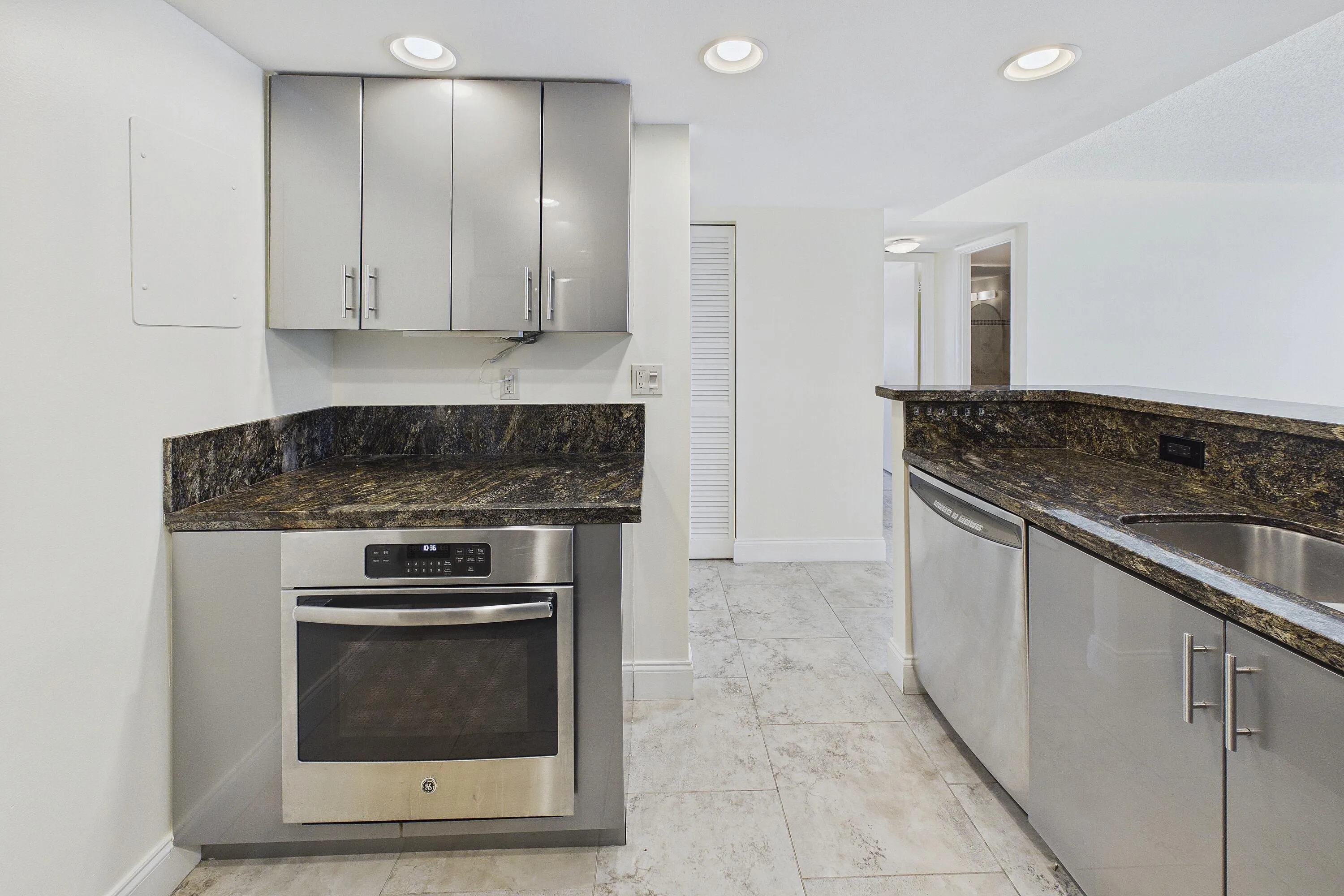 SEPARATE OVEN AREA! MORE STORAGE ABOVE!