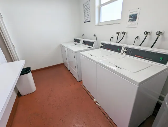 2 WASHERS, 2 DRYERS ON ALL 9 OF THE 13 FLOORS!
