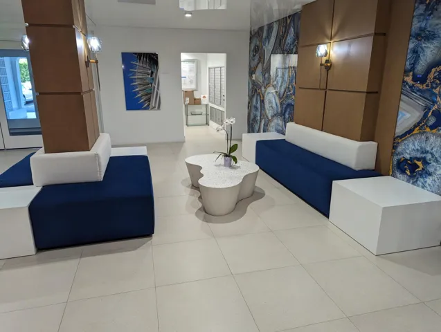 RECENTLY REMODELED LOBBY! MAIL ROOM FAR RIGHT!