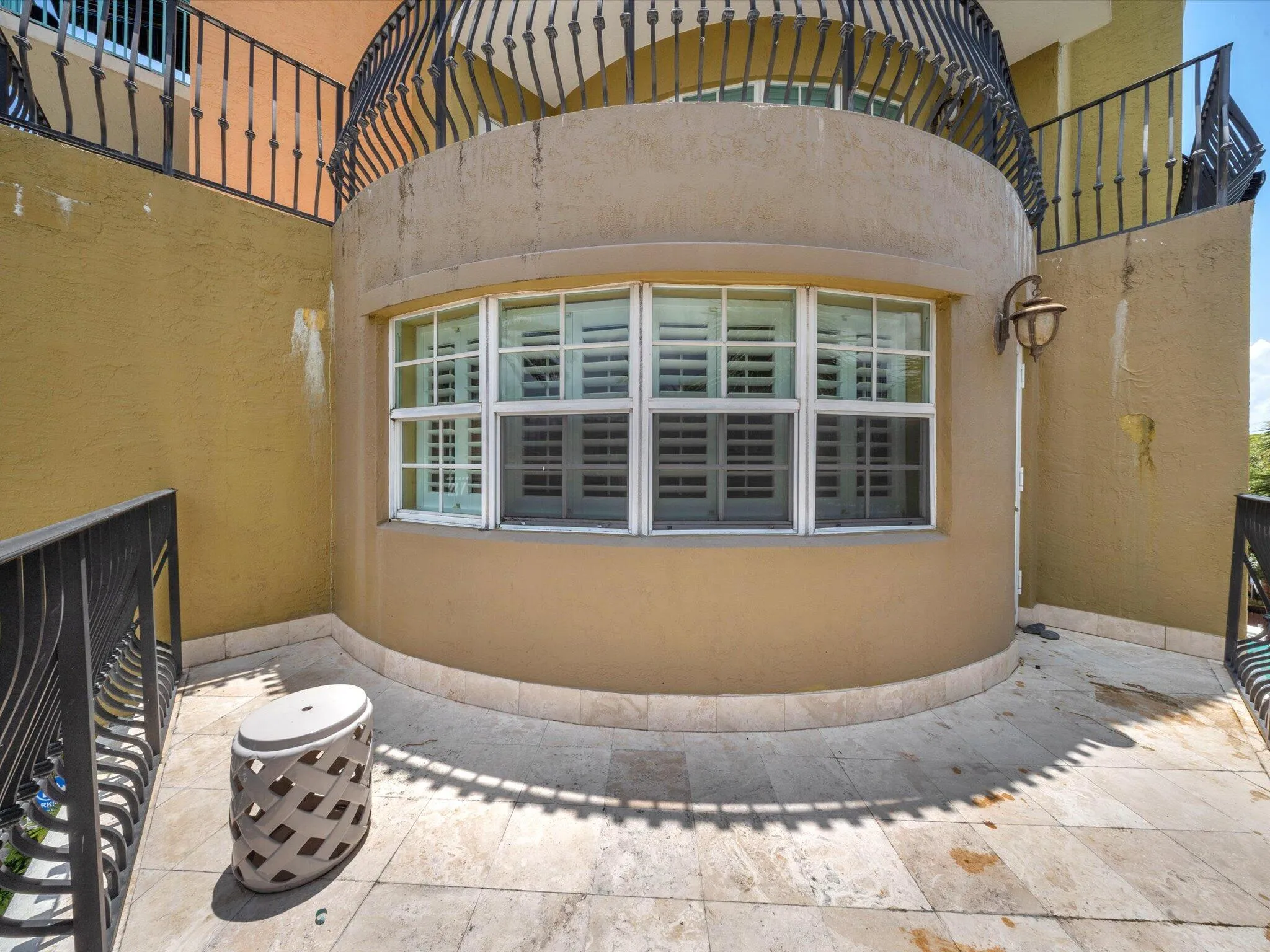 Large private balcony