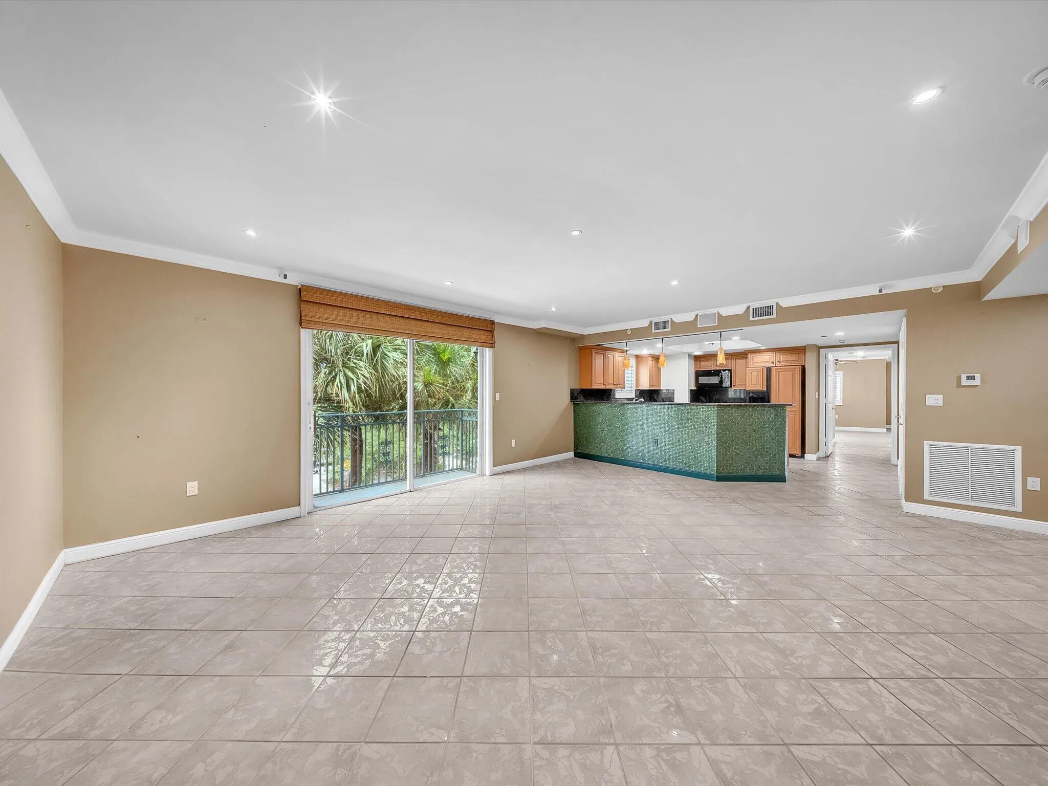 Living room with open floor plan