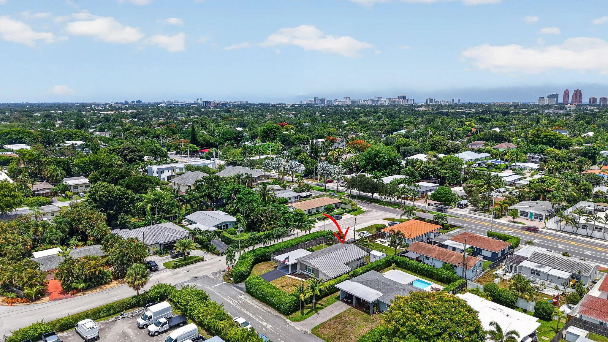 Looking North East