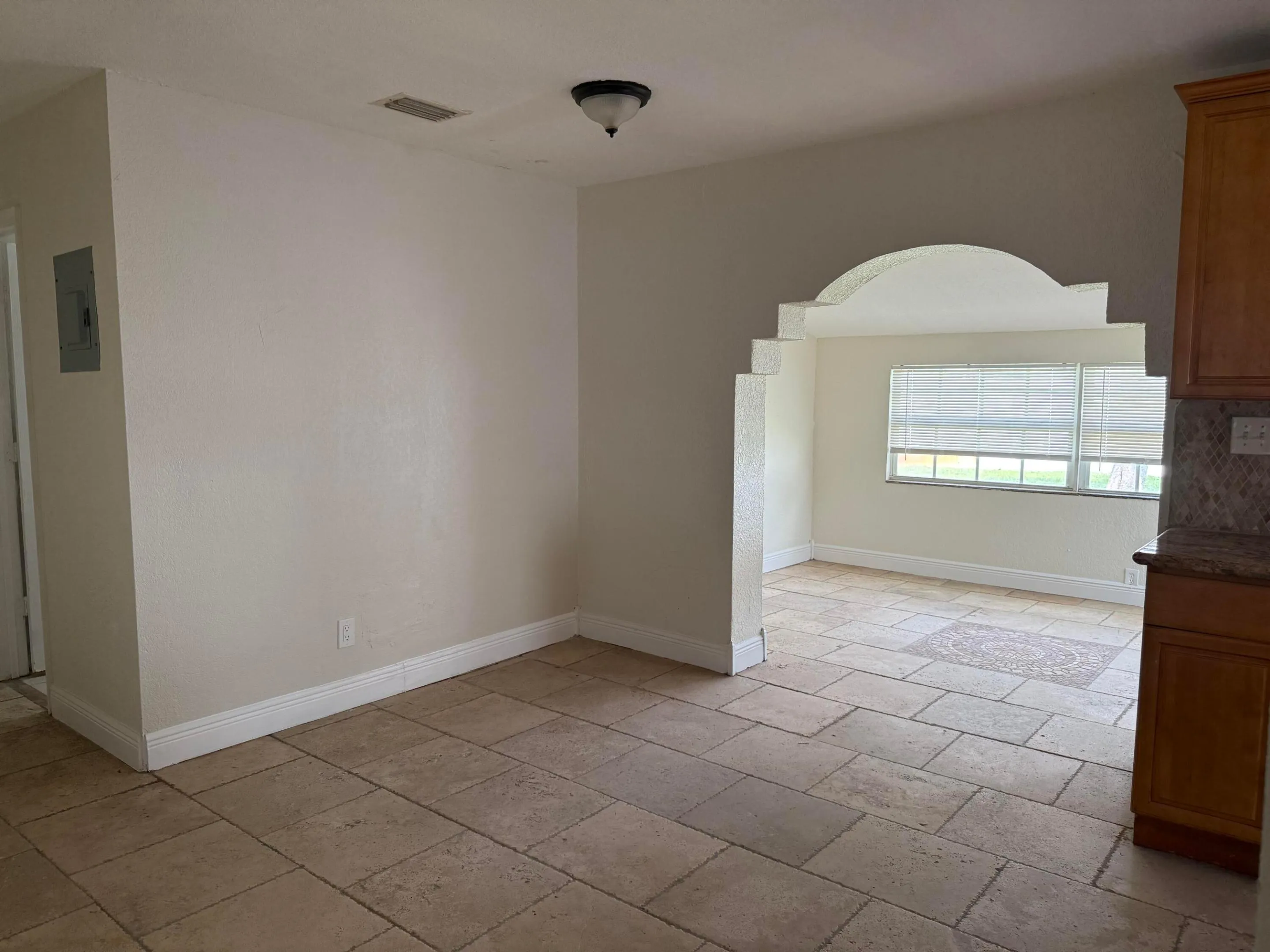 Dinning space to bonus room