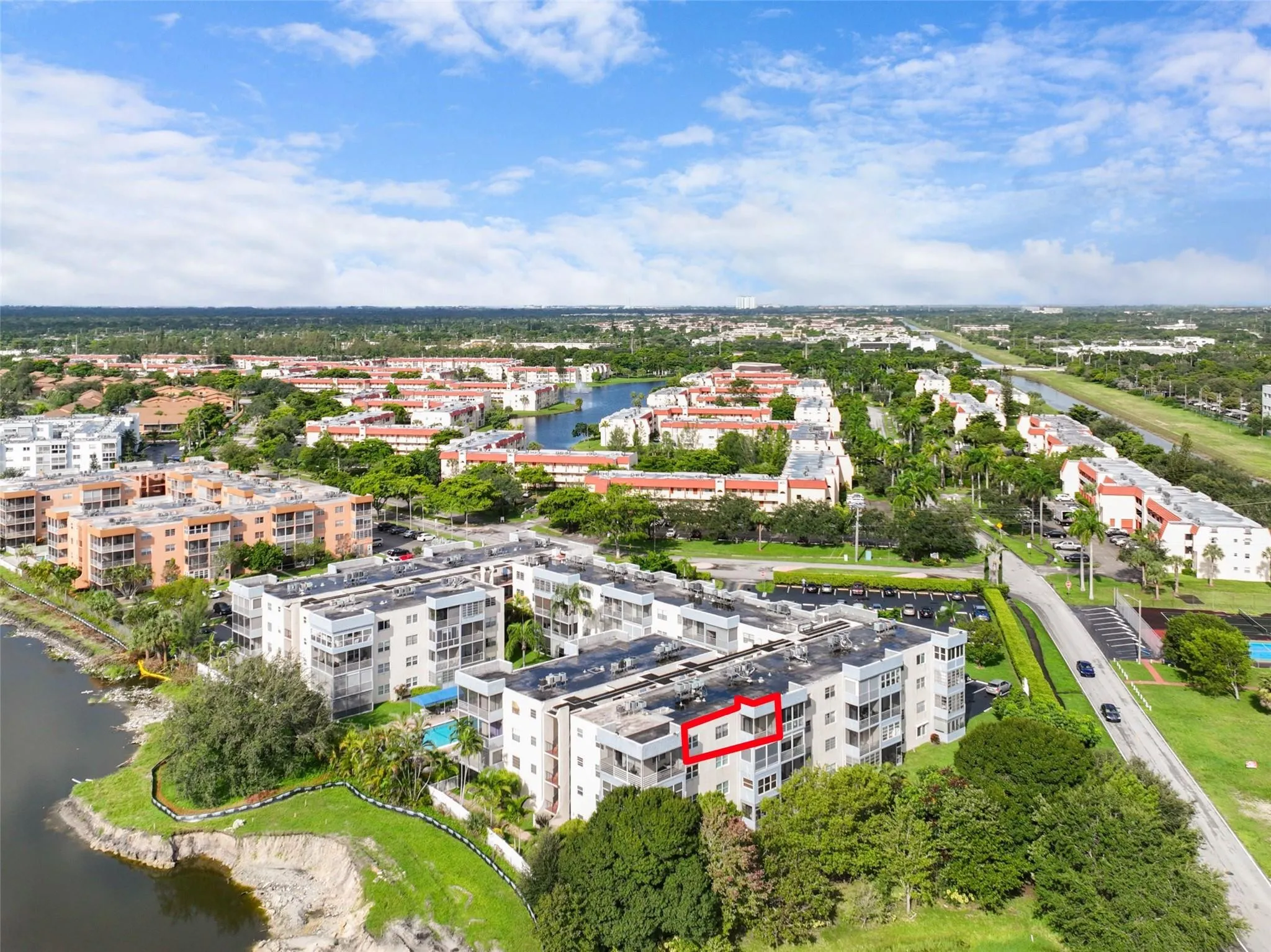 Aerial View of Building
