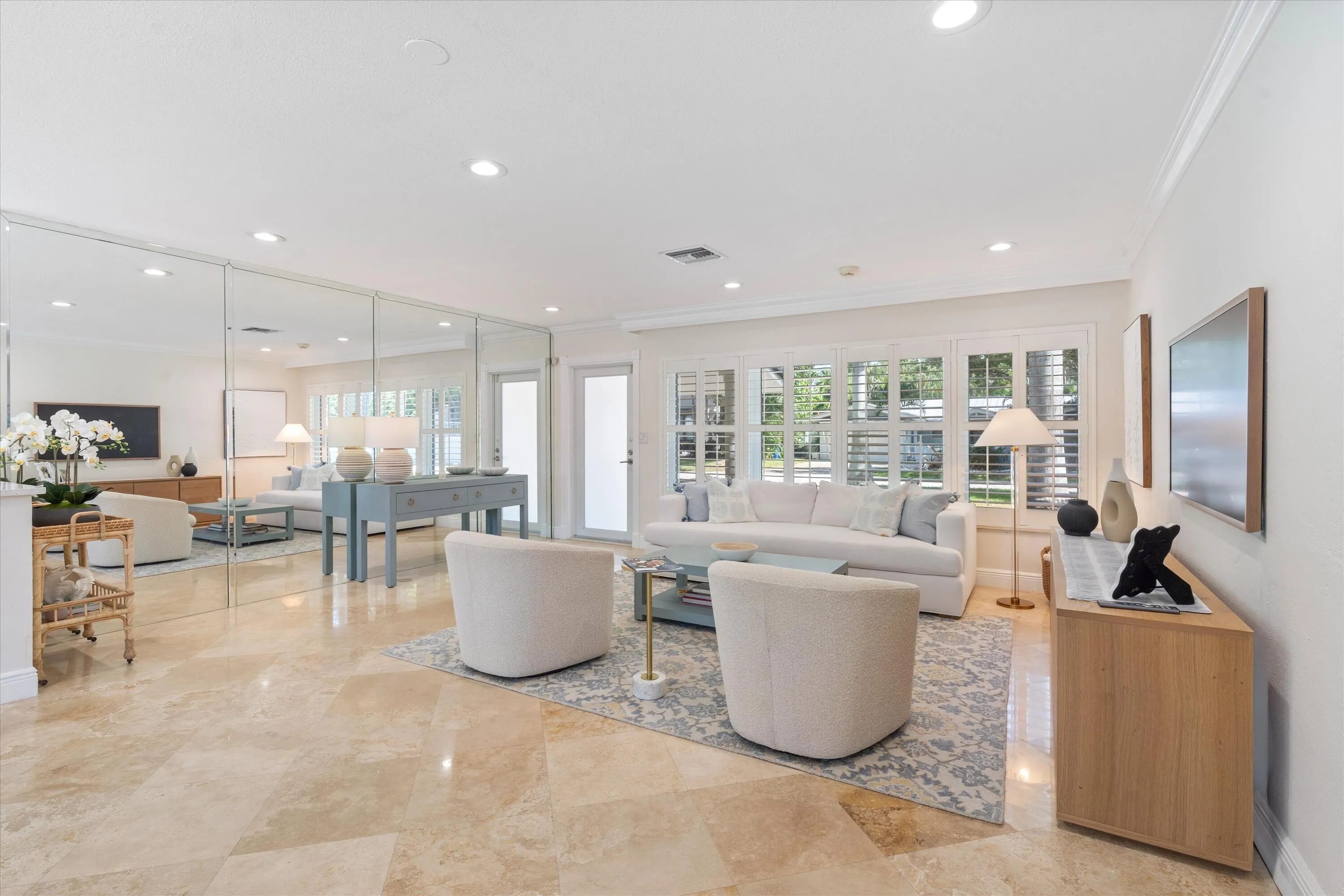 Marble flooring