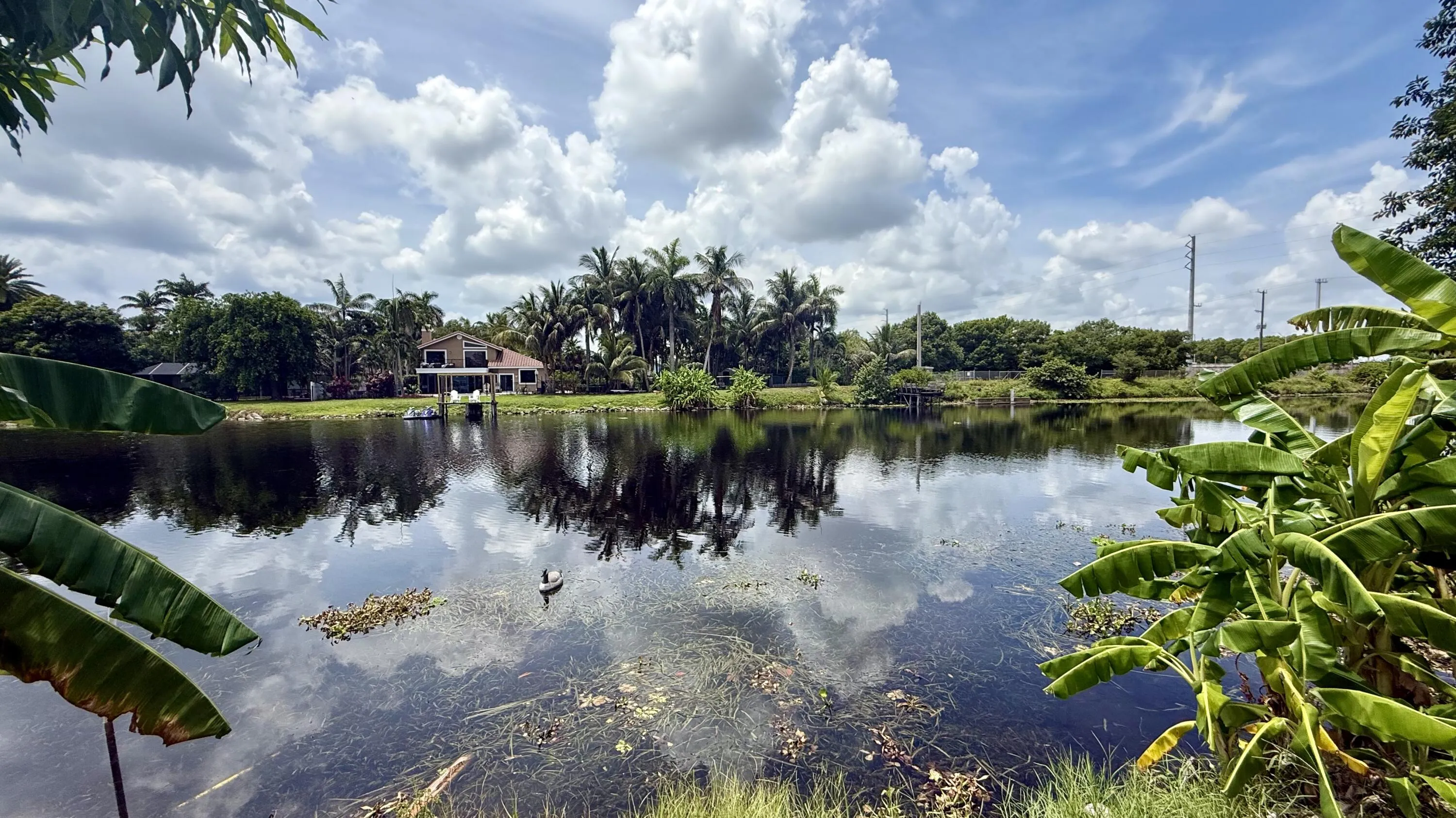 Water view behind home