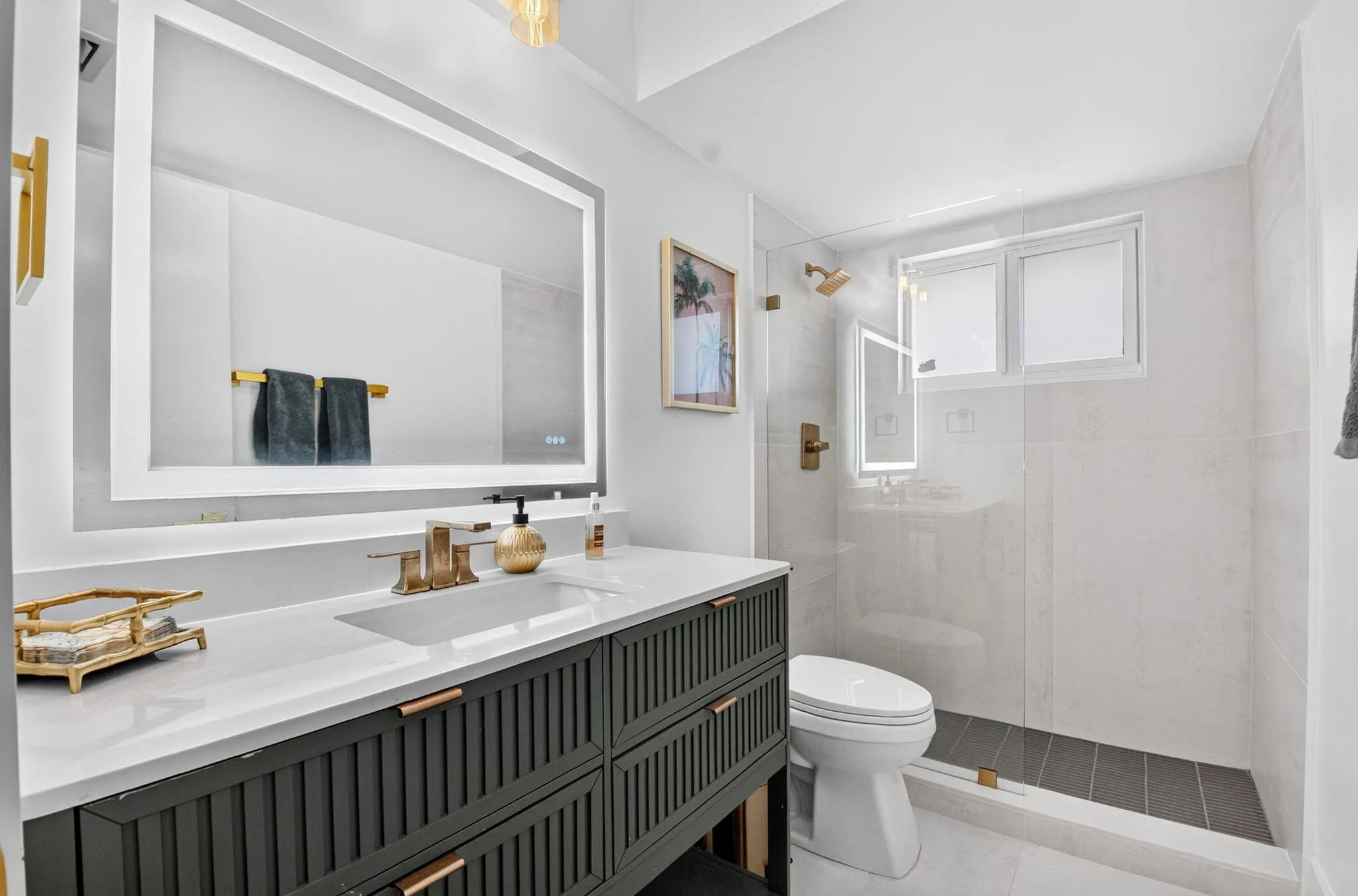 Renovated Bath | Frameless Walk-In Shower