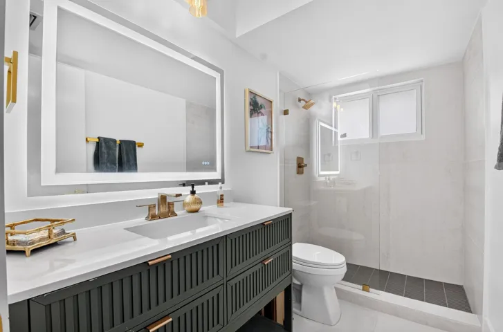 Renovated Bath | Frameless Walk-In Shower