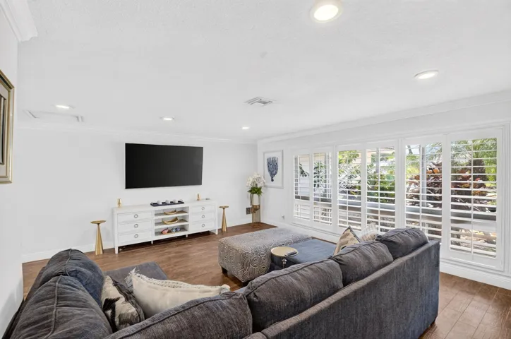 24x15 Living Room | Wall of Shuttered Windows