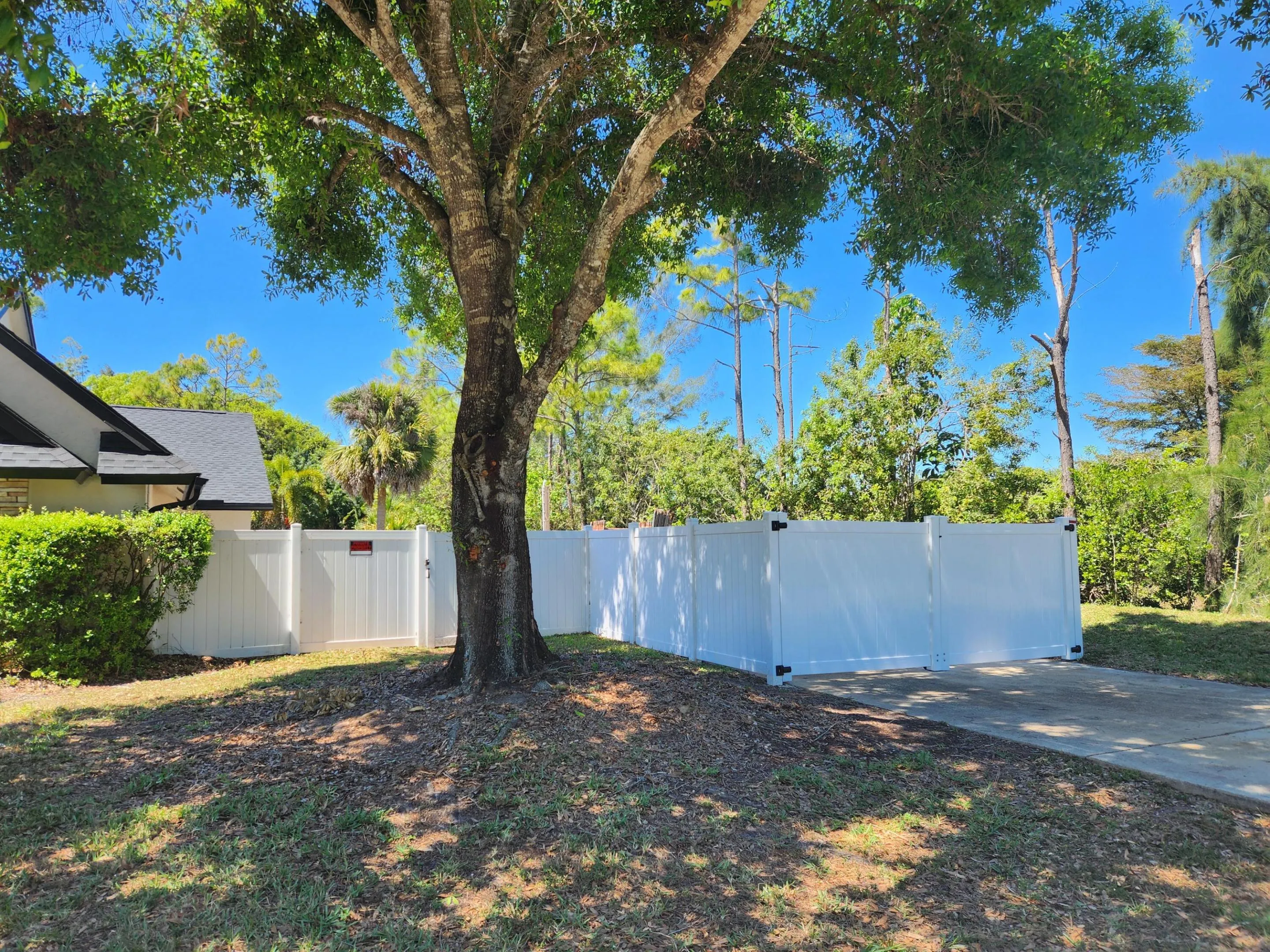 Fenced Side Driveway
