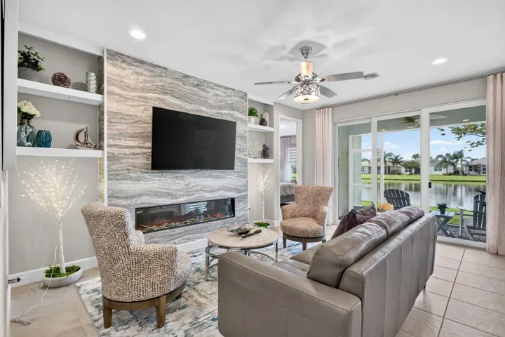 Built in Fireplace