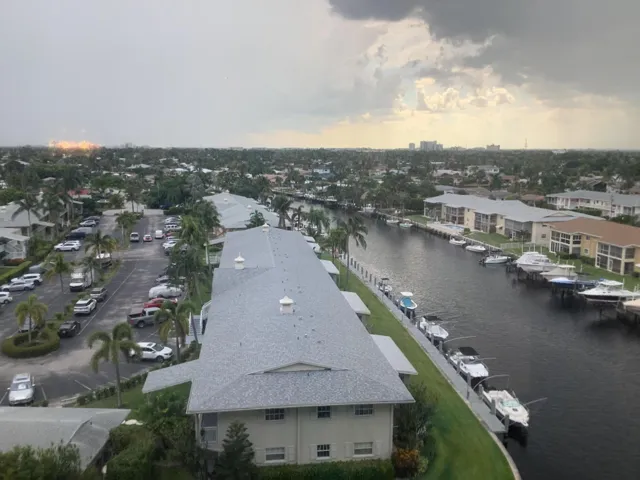 View From Living room on a very Rainy day