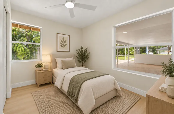 Guest Room - AI Virtually Stage