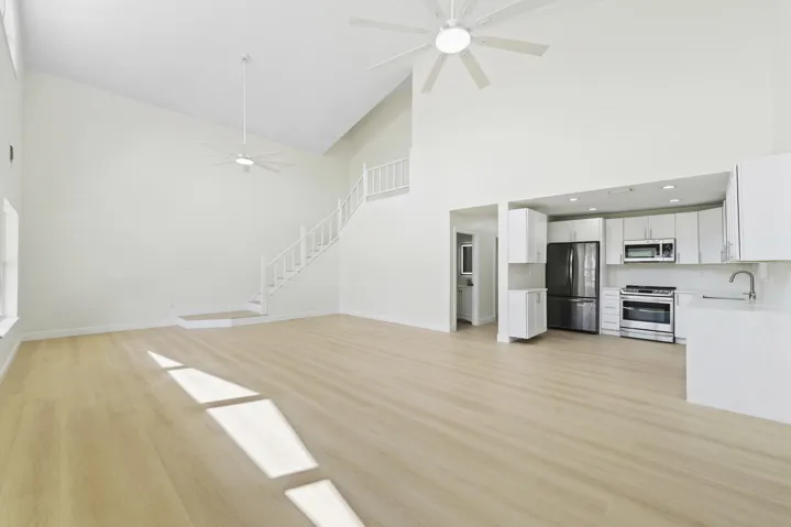 Living Space and Kitchen