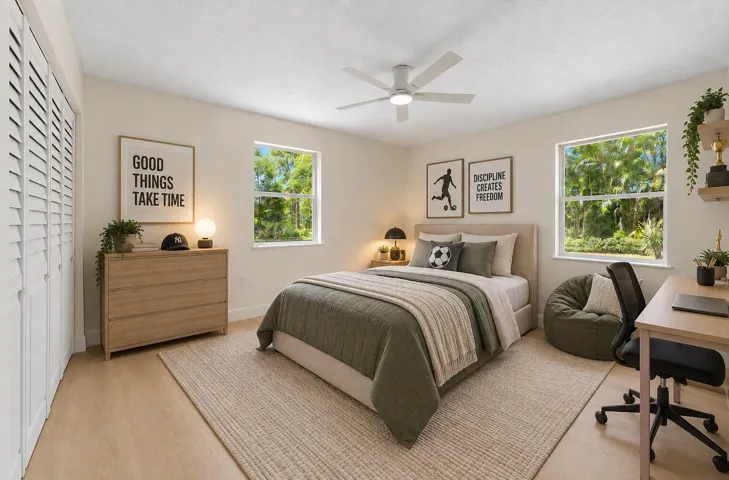 Guest Room - AI Virtually Stage