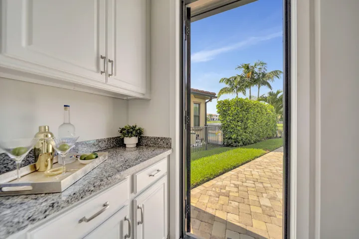 Cabana Door to POOL with sidebar and more storage!